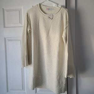 Womens Free People tunic sweater size small cream